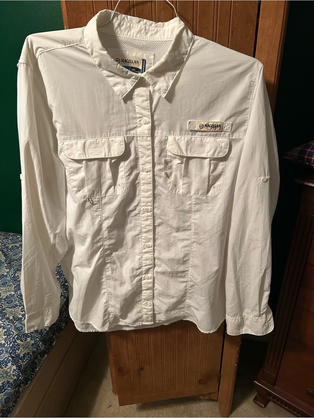 Magellan Outdoors Womens XXL White Performance Fishing Shirt
